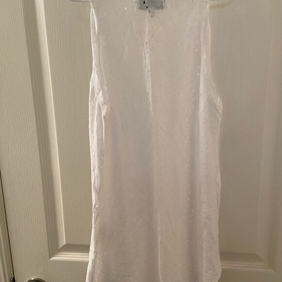 3.1 Phillip Lim Women's White Sleeveless Crew Neck Tank Top with Holes Size XS - Picture 5 of 5